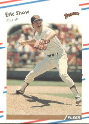 1988 Fleer Baseball Cards      597     Eric Show